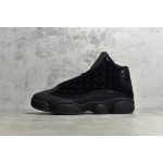 Air Jordan 13 "Cap and Gown" Black Cat Patent Leather