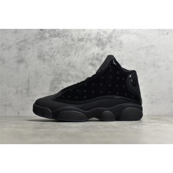 Air Jordan 13 "Cap and Gown" Black Cat Patent Leather