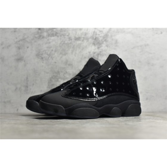 Air Jordan 13 "Cap and Gown" Black Cat Patent Leather