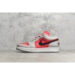 Air Jordan 1 grey and black powder low top