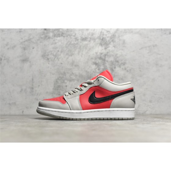 Air Jordan 1 grey and black powder low top