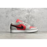 Air Jordan 1 grey and black powder low top