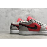 Air Jordan 1 grey and black powder low top