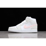 Air Jordan 1 Mid white and grey powder