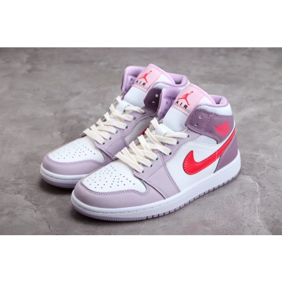 Air Jordan AJ1 Mid "Valentine Day" Purple Pink