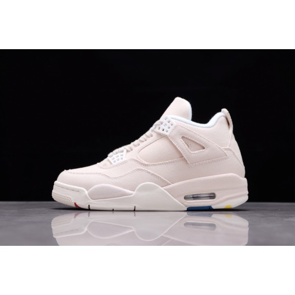 Air Jordan 4  "Canvas" 米白帆布
