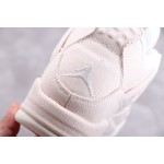 Air Jordan 4  "Canvas" 米白帆布