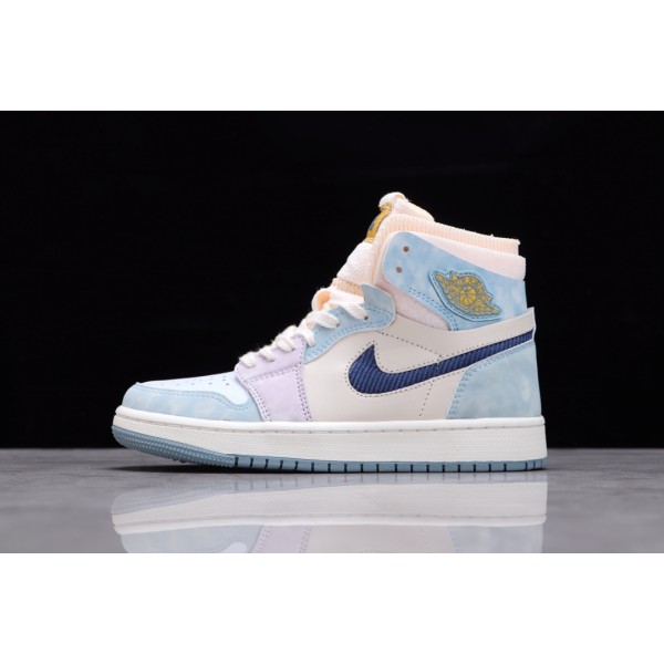 Air Jordan 1 Zoom CMFT Blue Pink