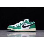 Air Jordan 1 Low AJ1 White Green colourway deconstructed