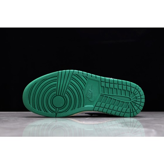 Air Jordan 1 Low AJ1 White Green colourway deconstructed
