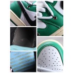 Air Jordan 1 Low AJ1 White Green colourway deconstructed