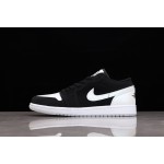 Air Jordan 1 Low Black and White Laser