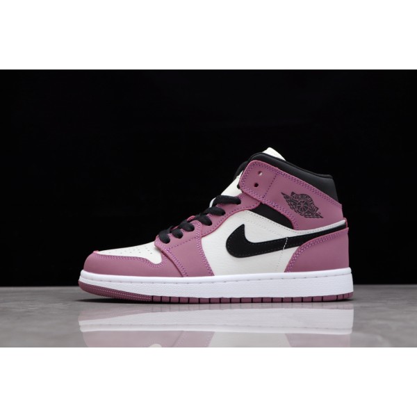 Air Jordan 1 Mid White Burgundy
