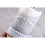 Air Jordan 1 Mid Rice Grey Coconut Milk