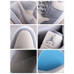 Air Jordan 1 Mid Rice Grey Coconut Milk