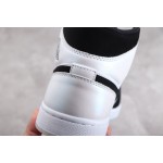 Air Jordan 1 Mid Pearl White Black Luminous Panda