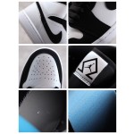 Air Jordan 1 Mid Pearl White Black Luminous Panda