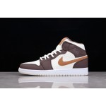 Air Jordan 1 Mid AJ1 Joe 1 Beige Brown