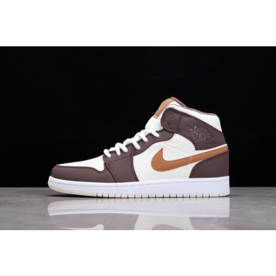 Air Jordan 1 Mid AJ1 Joe 1 Beige Brown