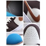 Air Jordan 1 Mid AJ1 Joe 1 Beige Brown