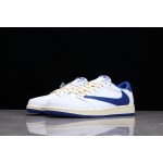 Air Jordan 1 Low Lightning Milk White Treasure Blue Barbecuec