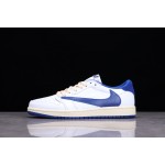 Air Jordan 1 Low Lightning Milk White Treasure Blue Barbecuec