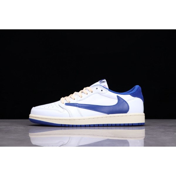 Air Jordan 1 Low Lightning Milk White Treasure Blue Barbecuec