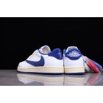 Air Jordan 1 Low Lightning Milk White Treasure Blue Barbecuec