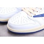 Air Jordan 1 Low Lightning Milk White Treasure Blue Barbecuec