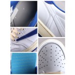 Air Jordan 1 Low Lightning Milk White Treasure Blue Barbecuec