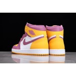 Air Jordan 1 White Purple Gold