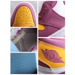Air Jordan 1 White Purple Gold