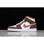 Air Jordan AJ1 Mid Mid-top Chocolate Padded