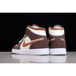Air Jordan AJ1 Mid Mid-top Chocolate Padded