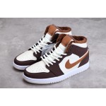 Air Jordan AJ1 Mid Mid-top Chocolate Padded