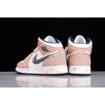 Air Jordan 1 Mid Watercolour clean ink fluorescent