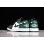 Air Jordan 1 Low Black and Green Toe