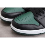 Air Jordan 1 Low Black and Green Toe