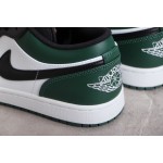 Air Jordan 1 Low Black and Green Toe