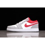 Air Jordan 1 Low AJ1 Joe 1 Low Top Grey White Red Hook
