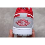 Air Jordan 1 Low AJ1 Joe 1 Low Top Grey White Red Hook