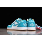 Air Jordan 1 Low AJ1 Joe 1 Low Top Glossy patent leather white and blue