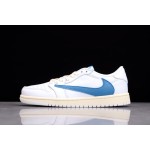 Air Jordan 1 Low white and blue