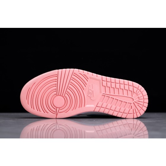 Air Jordan 1 Laag AJ1 Grijs Roze Groen Haak