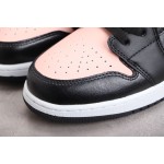 Air Jordan 1 Laag Zwart Roze Teen