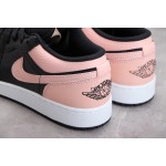 Air Jordan 1 Laag Zwart Roze Teen