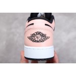 Air Jordan 1 Laag Zwart Roze Teen