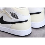 Air Jordan 1 Mid AJ1 Joe 1 White Apricot Cream Coconut Cream