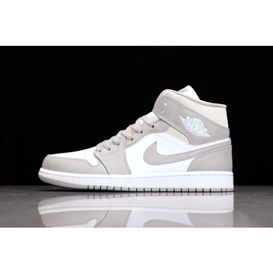 Air Jordan 1 Mid Linen College Grey