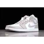 Air Jordan 1 Mid Linen College Grey